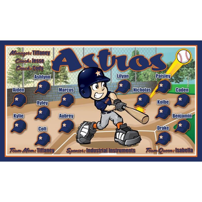 Team colors: Astros