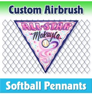 All Star Softball-2001 - Airbrush Pennant