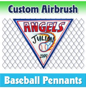 Angels Baseball-1002 - Airbrush Pennant