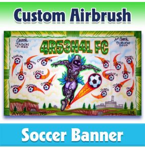 Arsenal FC Soccer-0001 - Airbrush 