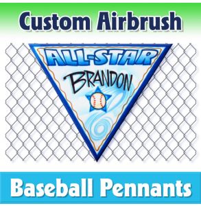 All Stars Baseball-1001 - Airbrush Pennant
