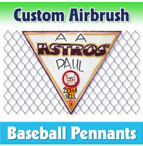 Astros Baseball-1001 - Airbrush Pennant