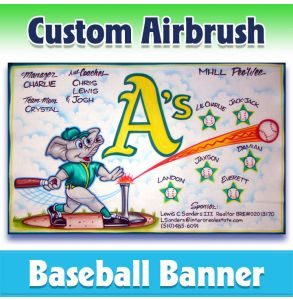 Athletics Baseball-1025 - Airbrush 