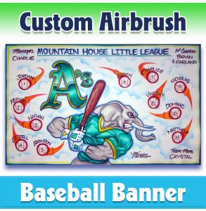 Athletics Baseball-1027 - Airbrush 
