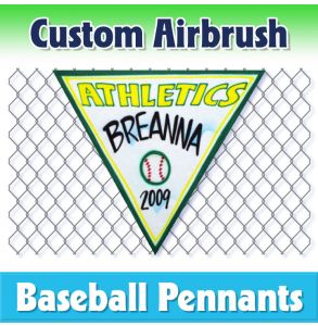 Athletics Baseball-1002 - Airbrush Pennant