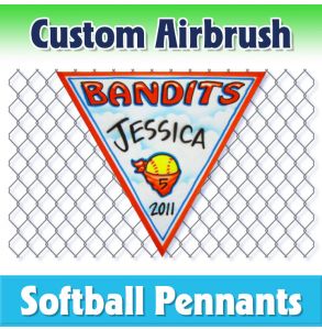 Bandits Softball-2001 - Airbrush Pennant