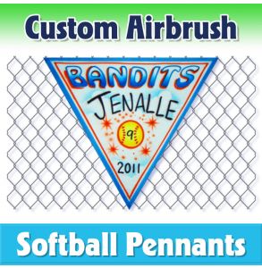 Bandits Softball-2002 - Airbrush Pennant