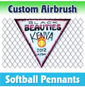 Beauties Softball-2001 - Airbrush Pennant