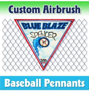 Blaze Baseball-1001 - Airbrush Pennant