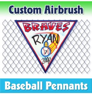 Braves Baseball-1001 - Airbrush Pennant