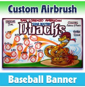 Dbacks Baseball-1011 - Airbrush 