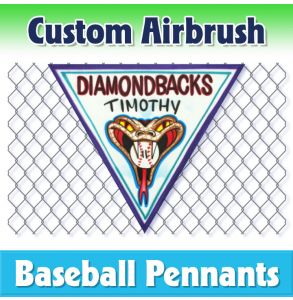 Diamondbacks Baseball-1002 - Airbrush Pennant