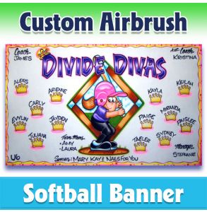 Divide Divas Softball-2001 - Airbrush 