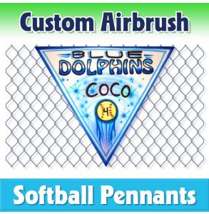 Dolphins Softball-2001 - Airbrush Pennant