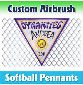 Dynamites Softball-2001 - Airbrush Pennant