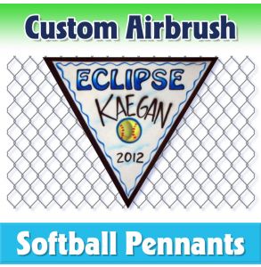 Eclipse Softball-2001 - Airbrush Pennant