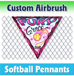 Fury Softball-2001 - Airbrush Pennant
