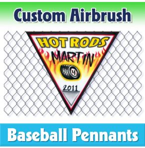 Hot Rods Baseball-1001 - Airbrush Pennant