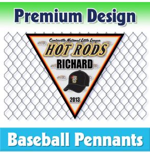 Hot Rods Baseball-1001 - Digital Pennant
