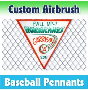 Hurricanes Baseball-1003 - Airbrush Pennant