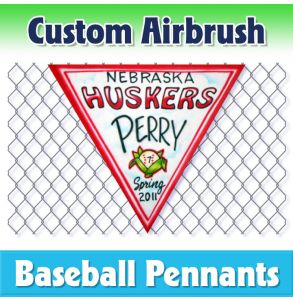 Huskers Baseball-1001 - Airbrush Pennant