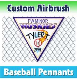 Huskies Baseball-1001 - Airbrush Pennant