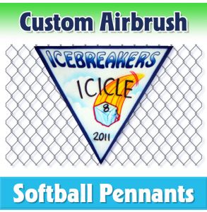 Icebreakers Softball-2001 - Airbrush Pennant