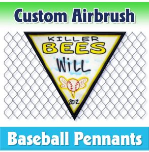 Killer Bees Baseball-1001 - Airbrush Pennant