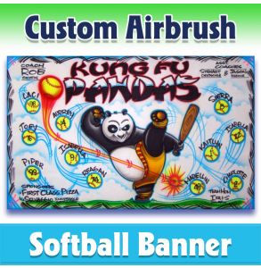 Kung Fu Pandas Softball-2001 - Airbrush 