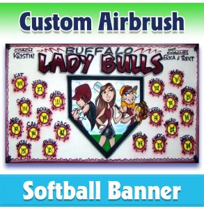 Lady Bulls Softball-2001 - Airbrush 