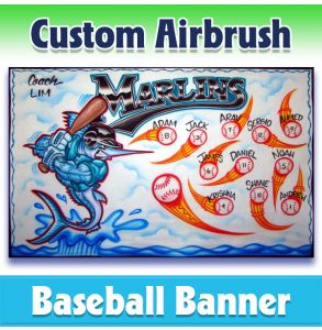 Marlins Baseball-1010 - Airbrush 