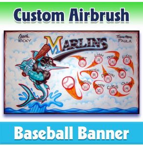 Marlins Baseball-1013 - Airbrush 
