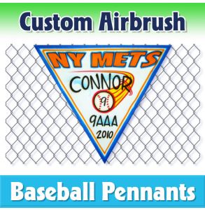 Mets Baseball-1002 - Airbrush Pennant