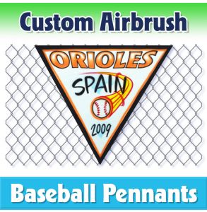 Orioles Baseball-1001 - Airbrush Pennant