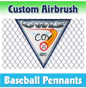 Owls Baseball-1001 - Airbrush Pennant