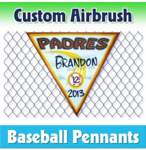 Padres Baseball-1001 - Airbrush Pennant