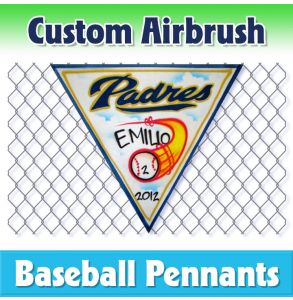 Padres Baseball-1002 - Airbrush Pennant