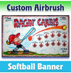Ragin Cajuns Softball-2001 - Airbrush 