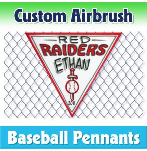 Raiders Baseball-1002 - Airbrush Pennant