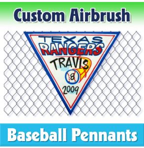 Rangers Baseball-1002 - Airbrush Pennant