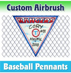 Rangers Baseball-1003 - Airbrush Pennant
