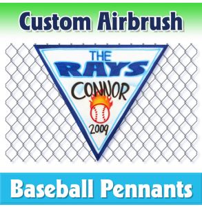 Rays Baseball-1001 - Airbrush Pennant