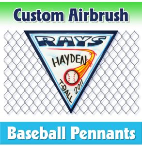 Rays Baseball-1002 - Airbrush Pennant