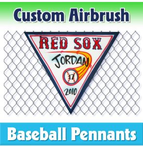 Red Sox Baseball-1001 - Airbrush Pennant