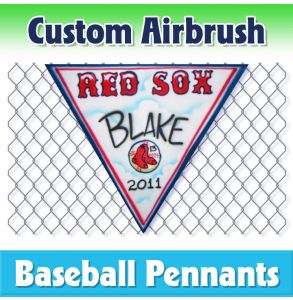Red Sox Baseball-1002 - Airbrush Pennant