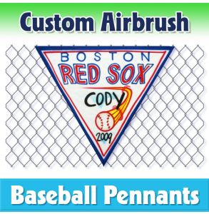 Red Sox Baseball-1003 - Airbrush Pennant