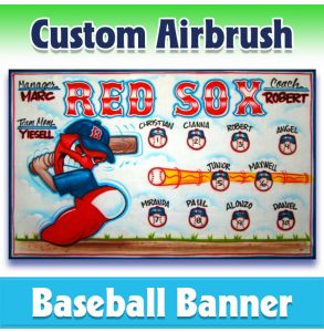 Red Sox Baseball-1020 - Airbrush 