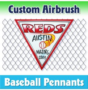 Reds Baseball-1001 - Airbrush Pennant