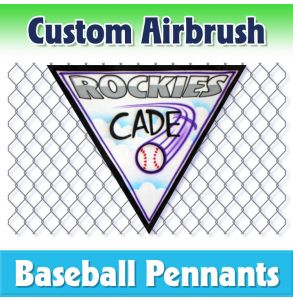 Rockies Baseball-1001 - Airbrush Pennant