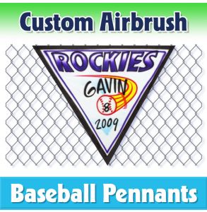 Rockies Baseball-1002 - Airbrush Pennant
